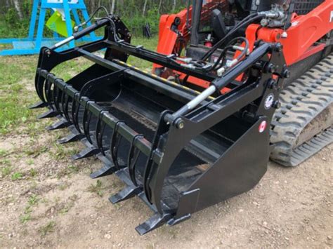 skid steer manure grapple bucket|excavator grapple bucket for sale.